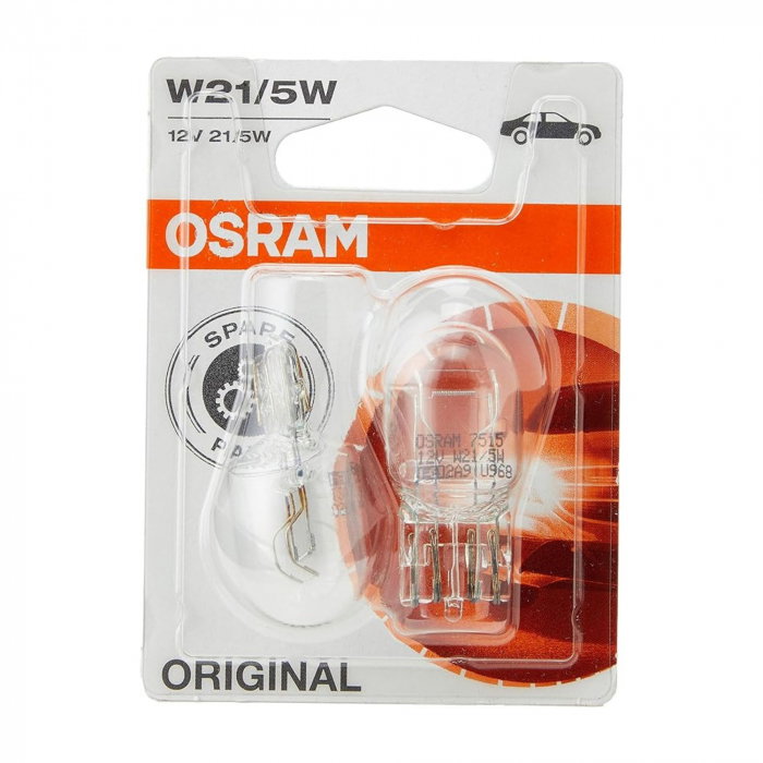 Set 2 Becuri 12V W21/5W Osram, Original Blister [1]