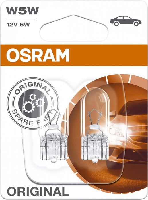 Set 2 becuri W5W Osram Original blister [1]