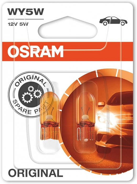 Set 2 becuri WY5W Osram Original blister [1]