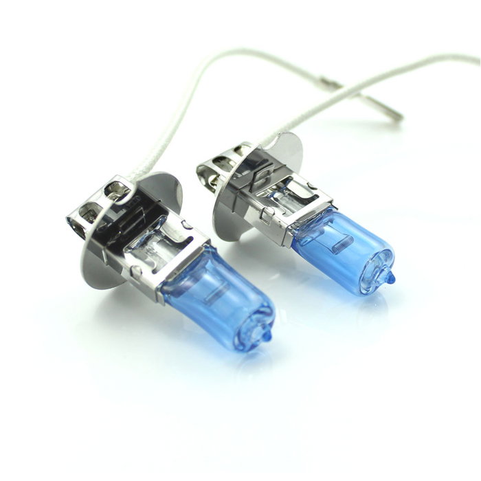 Set 2 Becuri Auto Halogen H3 Carguard Long Life, +100% Intensitate, Efect Alb Xenon, 12V, 55W, Proiectoare Ceata [1]