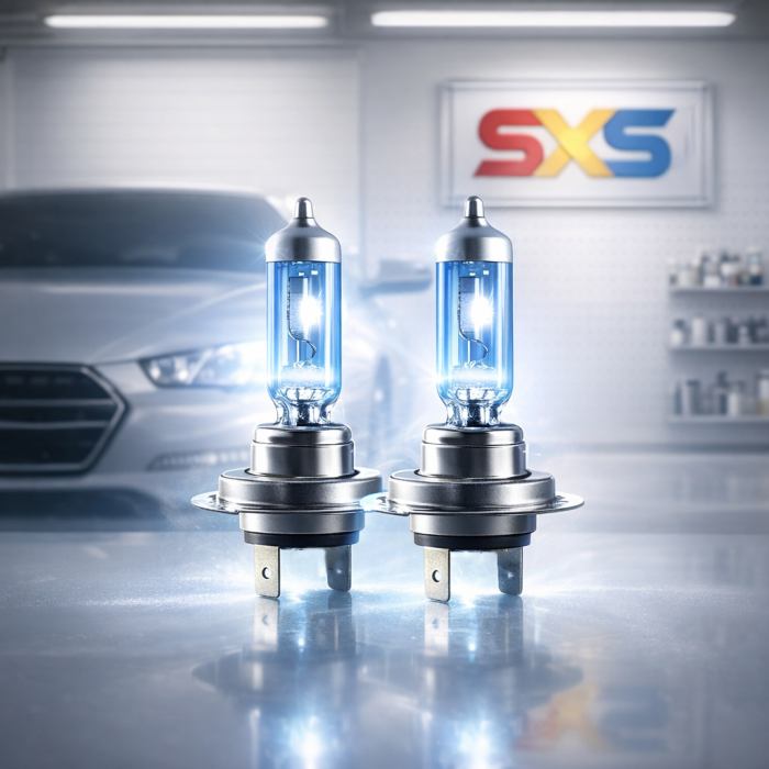Set 2 Becuri Auto Halogen H7 Long Life, Intensitate +100%, Efect Alb Xenon, 12V, 55W, Sticla Quartz, Durata de Viata Extinsa [3]