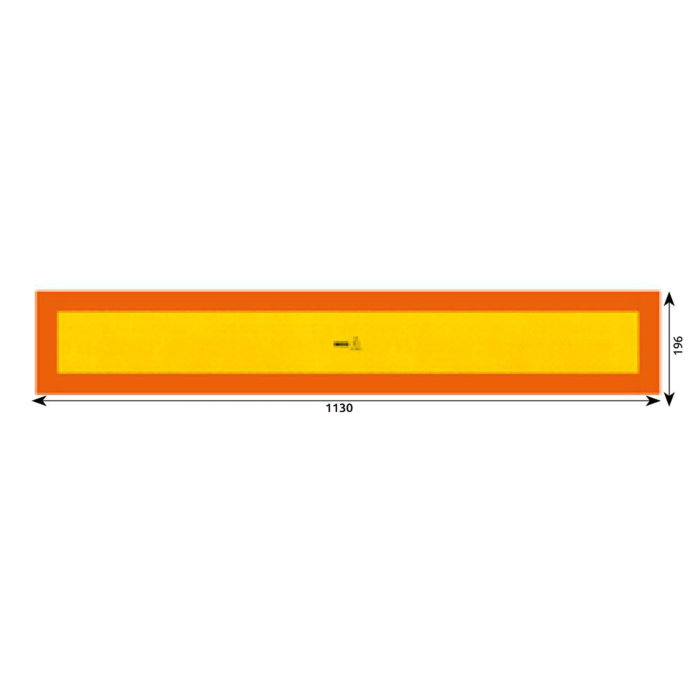 Placă Reflectorizantă Hico Galben/Roșu Fluorescent 1130x196 mm [1]