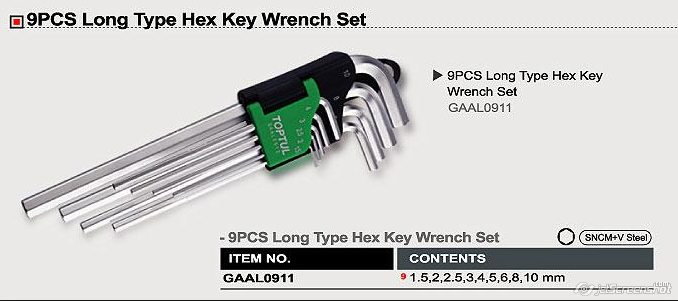 Set chei hex. Lungi 9 piese 1-10mm [1]