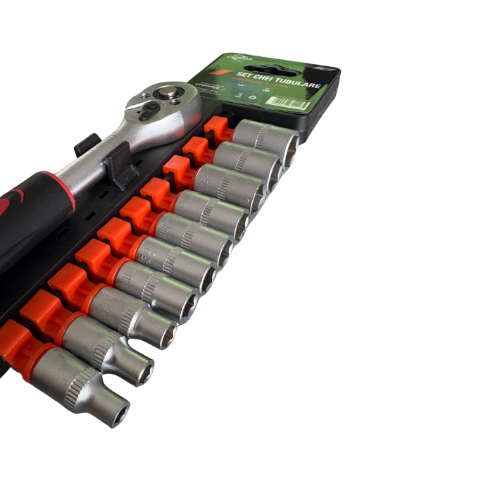 Set chei tubulare 4-13mm cu clichet 1/4" Carmax [2]