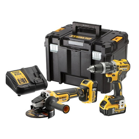 Set cu doua masini cu motor fara perii XR 18 V - 2 X 5Ah DeWALT [1]