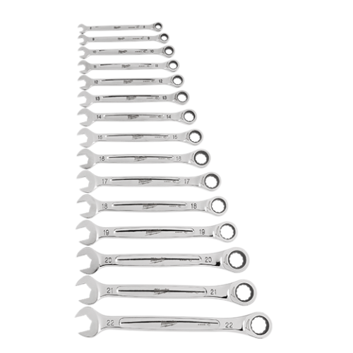 Set de chei combinate cu clichet Maxbitetm metric, 15buc 8-22mm [2]