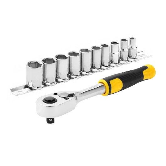 Set de clicheti si chei tubulare STANLEYr 1/4 in., 72 de dinti, 11 buc. [1]