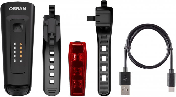 Set far si stop Osram LED pentru bicicleta 80LX [2]