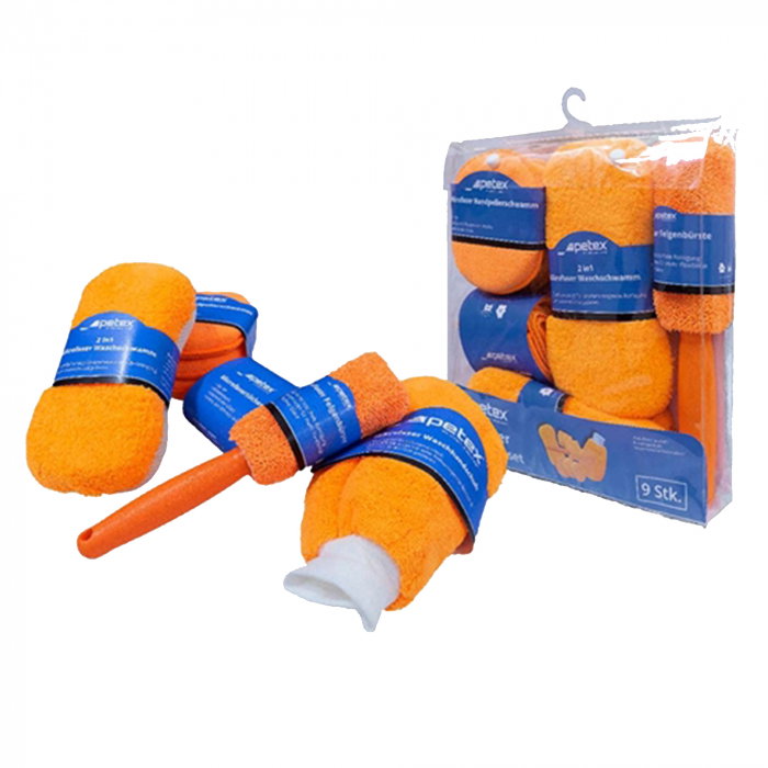 Set 9 piese din microfibra pentru curatare auto [1]