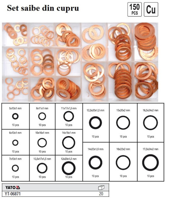 Set saibe din cupru 150 piese [1]