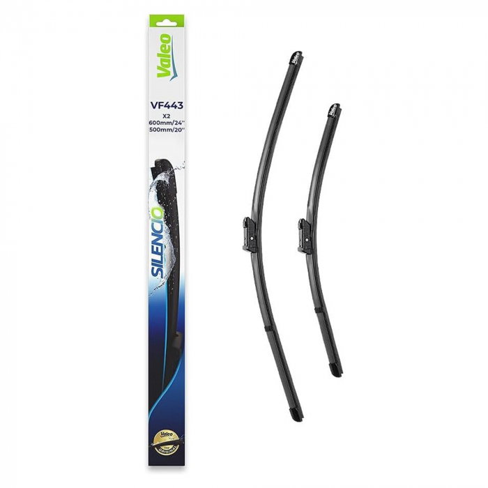 Set stergatoare Valeo Silencio 600/500mm VF443 pentru Audi A5, BMW X5, X6, Ford Mustang Mach-E, Renault Twingo II, VW Tiguan [1]