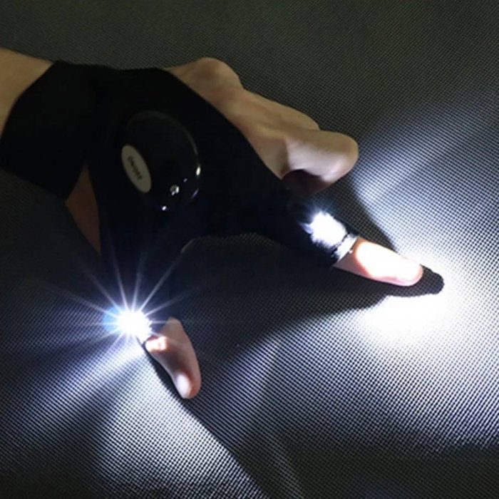 Set x 2 manusi de lucru cu LED si curea reglabila [4]