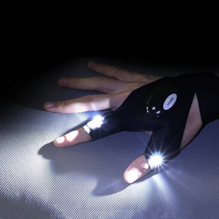 Set x 2 manusi de lucru cu LED si curea reglabila [3]