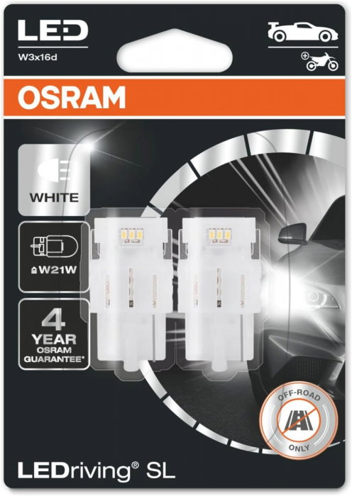 Set 2 LED W21W Osram LEDriving SL [1]