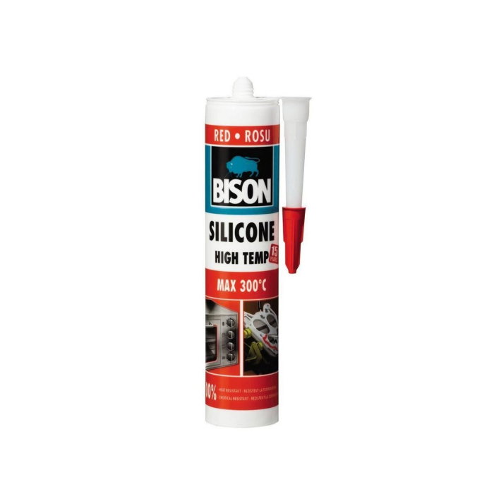 Silicon rezistent la temperaturi ridicate BISON High Temp, rosu, 280ml [1]