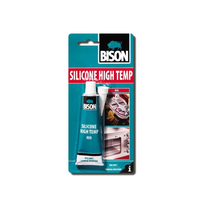 Silicon rezistent la temperaturi ridicate BISON High Temp, rosu, 60ml [1]