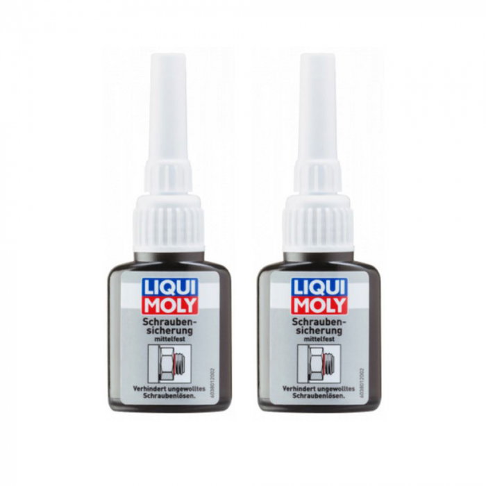 Pachet 2 x Soluţie Liqui Moly fixare șuruburi - rezistență medie 10 grame [1]