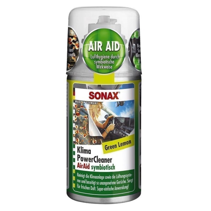 SONAX Solutie pentru curatarea instalatiei de aer conditionat, green lemon, 150 ml, cod 323400 [1]