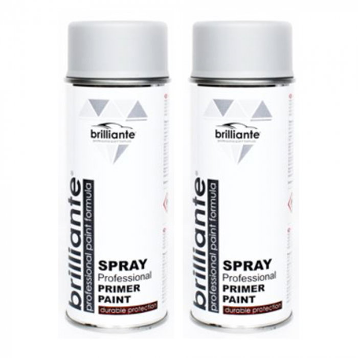 Pachet 2 Spray Brilliante Grund Gri 400 ml [1]