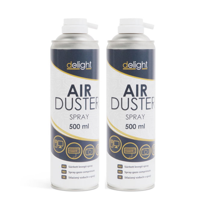 Pachet 2 x Spray cu Aer Comprimat - 500 ml (Curățare Electronică Auto & Zone Greu Accesibile) [1]