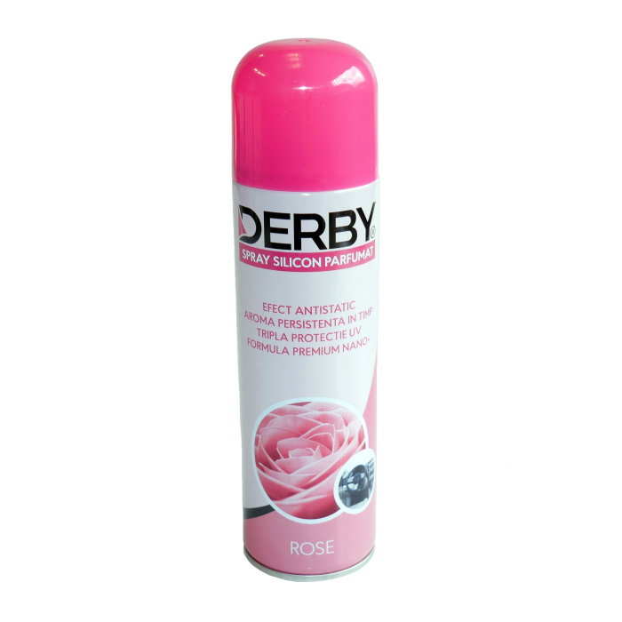 Spray cu silicon parfumat pentru bord Trandafir 220 ml DERBY [1]