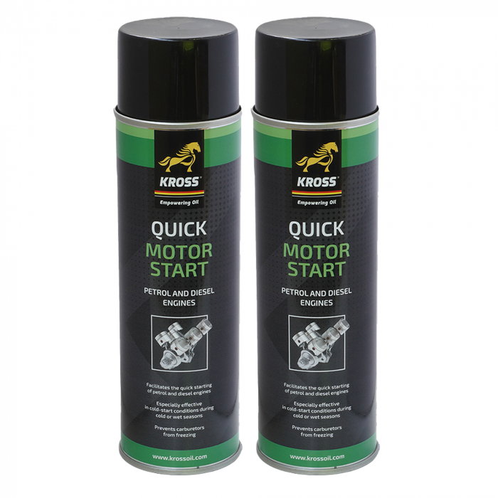 Pachet 2 buc Spray Kross pentru pornire rapida motor 500 ml [1]