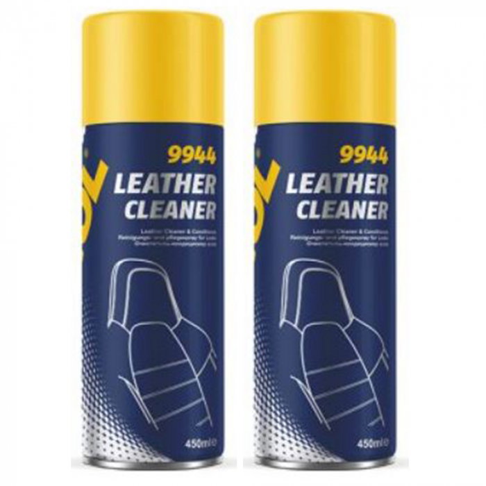 Pachet 2 x Spray Mannol pentru curatire suprafete din piele 450 ml [1]