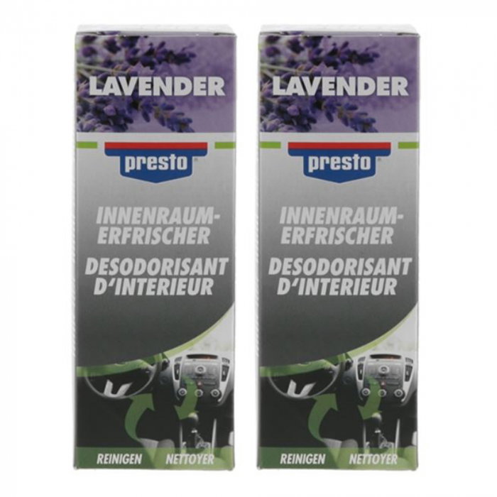 Pachet 2 x Spray Presto Lavanda pentru curatat si improspatat sistem AC 150 ml [1]
