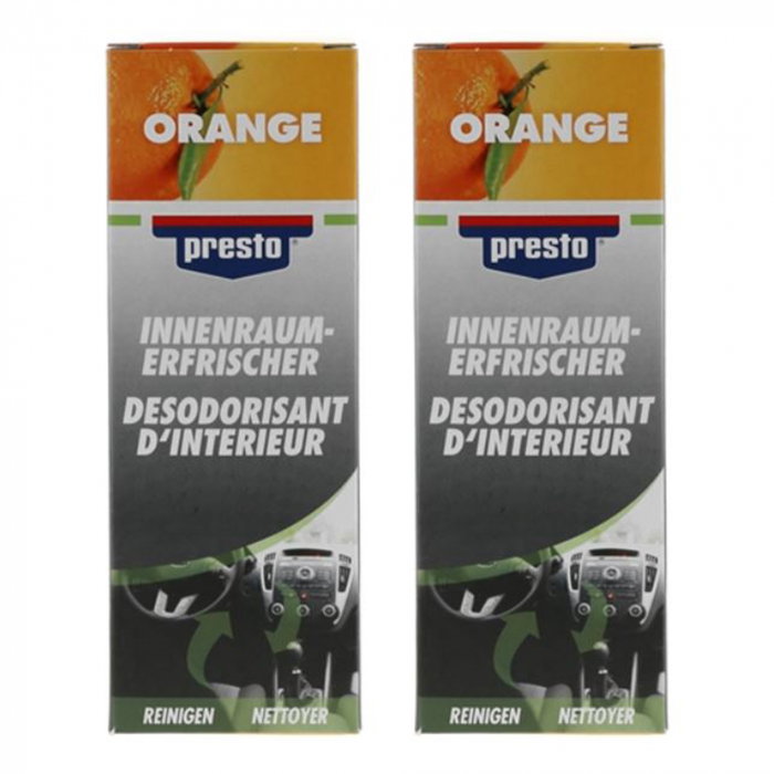 Pachet 2 x Spray Presto Orange pentru curatat si improspatat sistem AC 150 ml [1]