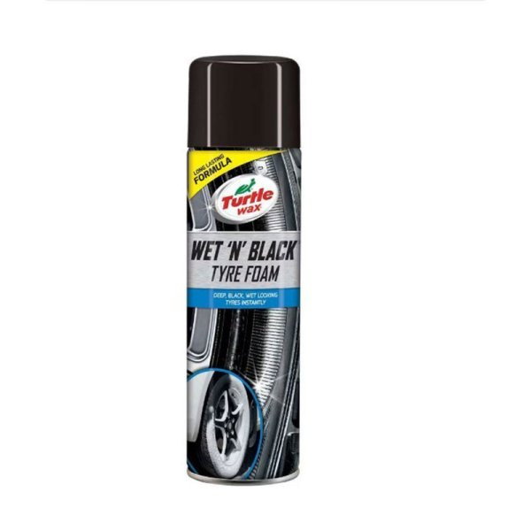 Spray spuma luciu anvelope TURTLE WAX Wet'n'Black Tyre Foam 500 ml [1]