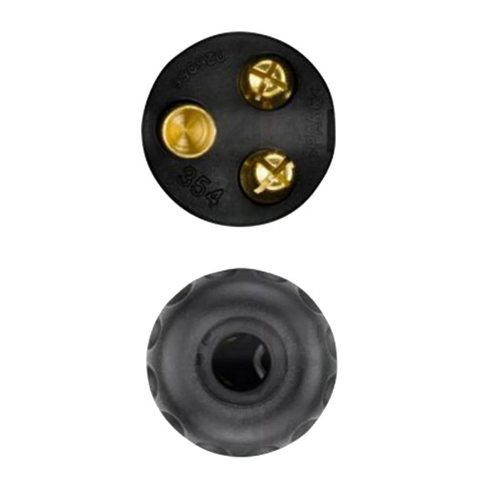 Stecher 3 poli Hella - 24V, Corp Plastic (Cu Capac Filetant) [2]