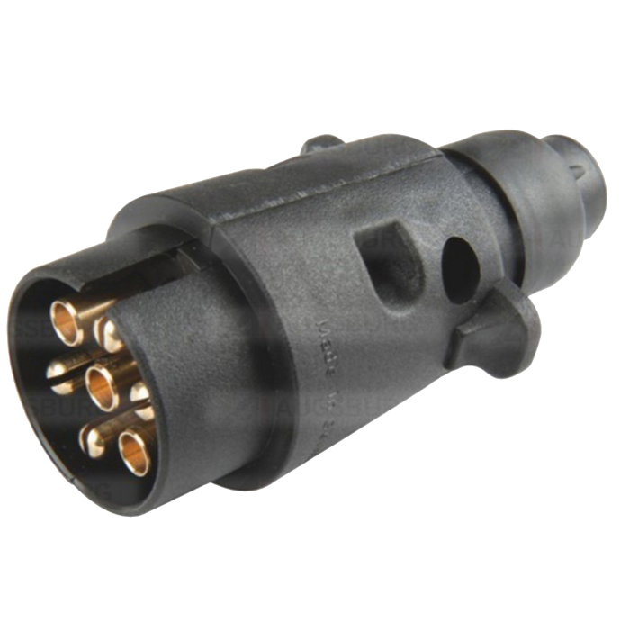 Stecher 7 pini Herth+Buss - 12V, Mufă Tip N (ISO 1724, Corp Plastic) [1]