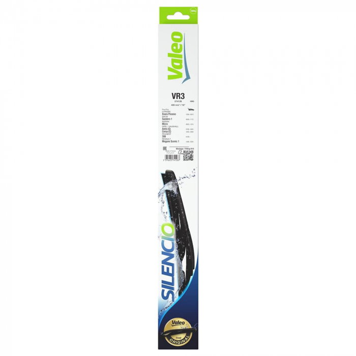 Stergator luneta Valeo Silencio 400mm VR3 pentru Citroen Xsara Picasso, Dacia Sandero I, Nissan Micra, Opel Astra G, Corsa C, Peugeot 306, Renault Megane Scenic I [1]