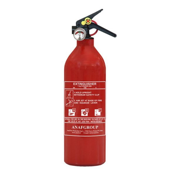 Stingator auto reincarcabil 1 kg cu manometru pulbere ABC EN 3-7 [1]