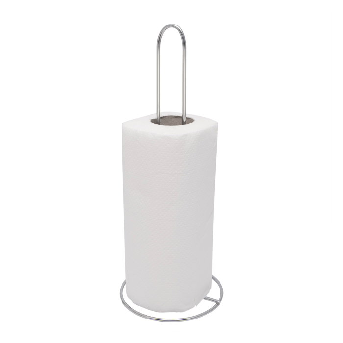 Suport pentru prosop de hârtie - elegant, cromat și stabil (Înălțime 33 cm) [1]