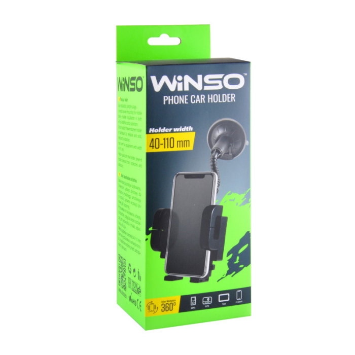 Suport pentru telefon mobil Winso, 360°, 40-110 mm [3]