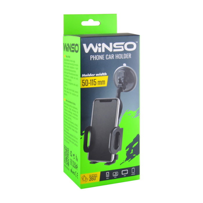 Suport telefon mobil Winso 360°, 50-115 mm [3]