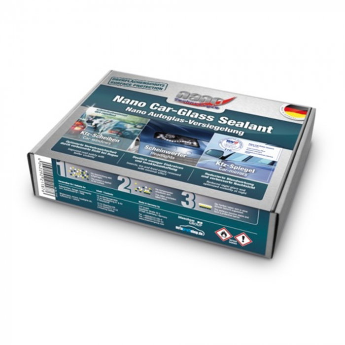 Tratament hidrofob sticla si parbriz PROTEC Nano Car-Glass Sealant Kit [1]