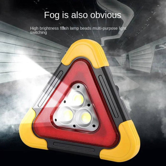 Triunghi reflectorizant cu 3 LED incarcare solara/ USB si 5 moduri de avertizare [3]