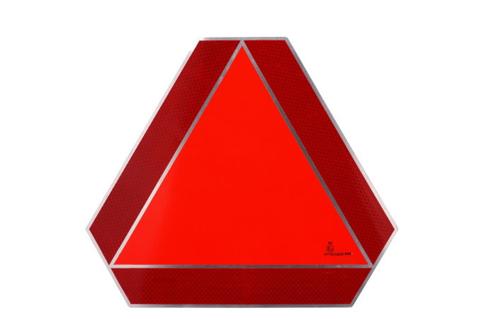 Triunghi reflectorizant vehicule lente aluminiu 36x42 cm [3]