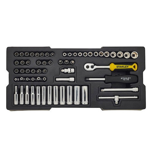 Trusa de chei tubulare STANLEYr TRANSMODULE SYSTEMtm de 1/4 in, 60 buc. [1]