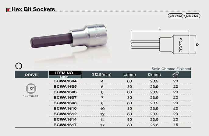 Tubulara hexagonala cu bit 1/2 6mm [1]