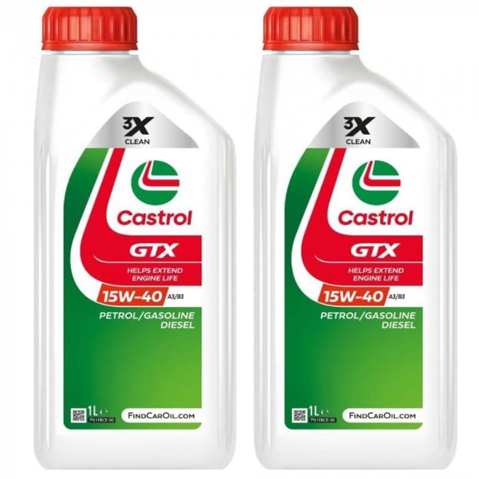 Pachet 2 litri Ulei Castrol GTX 15W40 A3/B3 [1]