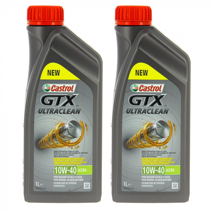 Pachet 2 litri Ulei Castrol GTX Ultraclean 10W40 A3/B4 [1]
