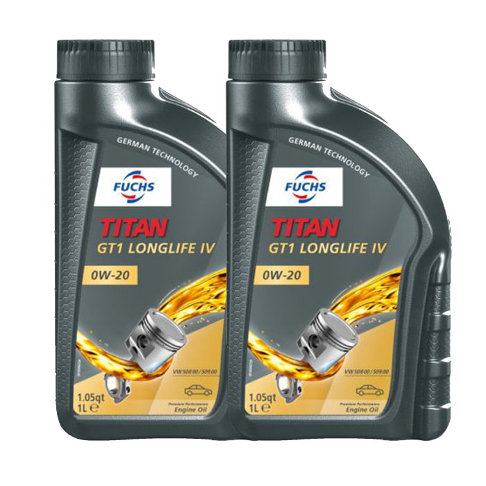 Pachet 2 Litri (2x 1L) - Ulei de Motor Fuchs TITAN GT1 LongLife IV 0W-20 (VW 508.00/509.00, Porsche C20) [1]
