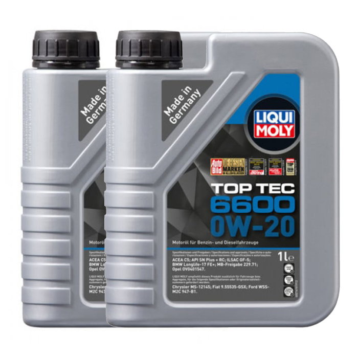 Pachet 2 litri Ulei Liqui Moly Top Tec 6600 0W20 [1]
