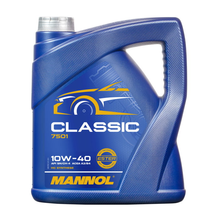 Ulei Motor MANNOL Classic 10W40 7501 5 litri - Ester & HC-Synthese, Universal (VW / Renault / Mercedes) [1]
