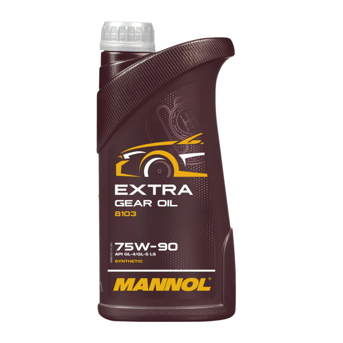Ulei Transmisie Sintetic MANNOL Extra Gear Oil 75W-90 GL-4/GL-5, Universal, 1 litru, Pentru Cutii Manuale si Diferentiale (inclusiv LS), Economie Combustibil [1]