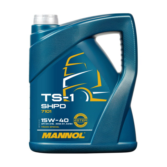 Ulei Motor MANNOL TS-1 SHPD 15W40 7101 5 litri - Camioane, Autobuze & Utilaje Grele (API CH-4/SL) [1]