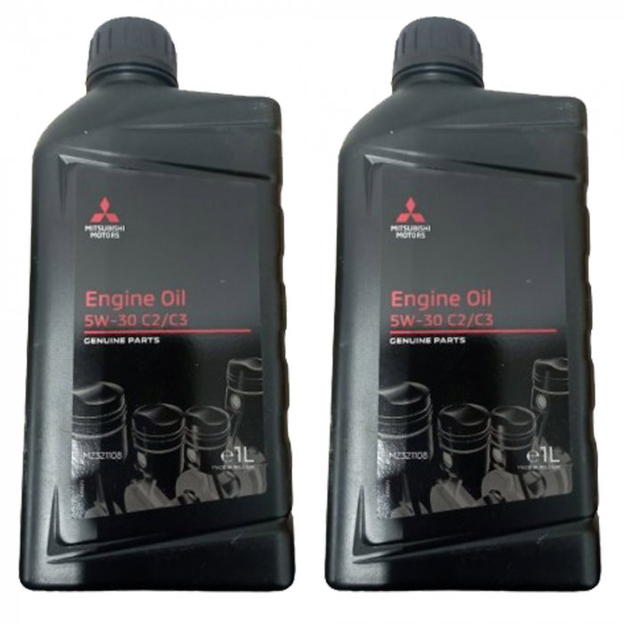 Pachet 2 litri Ulei Motor Original Mitsubishi MZ321108 5W-30 C2/C3 Fully Synthetic [1]